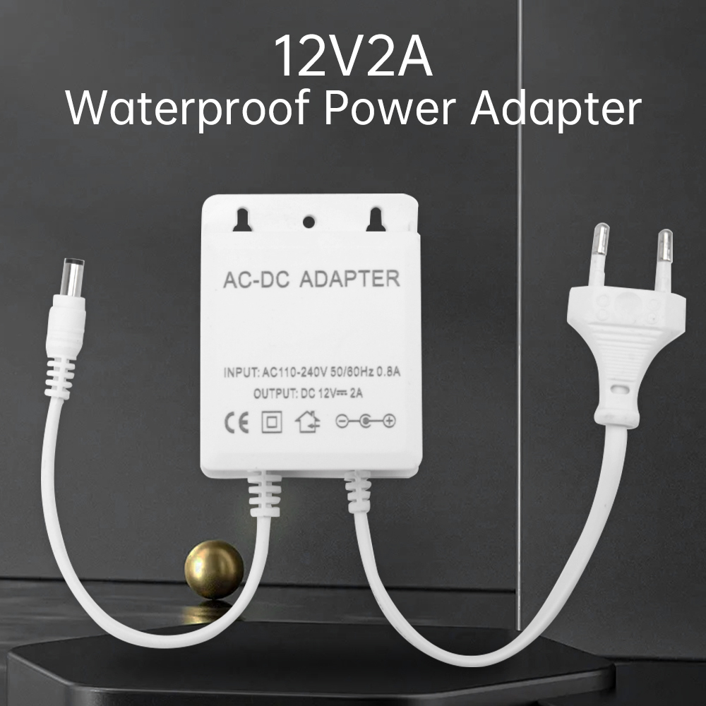 Outdoor Power Adapter - DC12V 2A EU Stecker Adapter Sicherheit