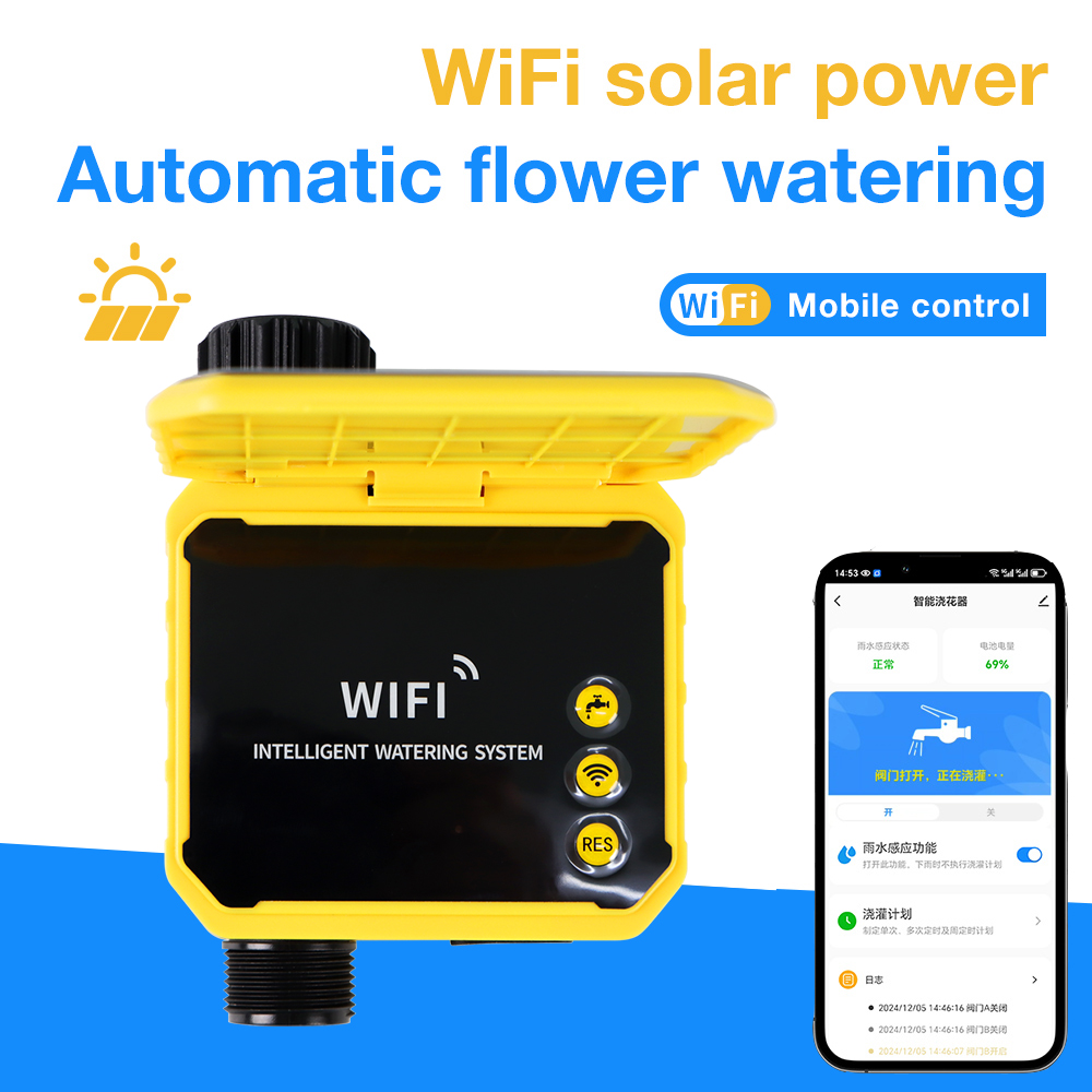 Power Zone Outdoor Timer - Solarbetriebener Bewässerungstimer Smart WiFi Bewässerungssystem 1/2/4