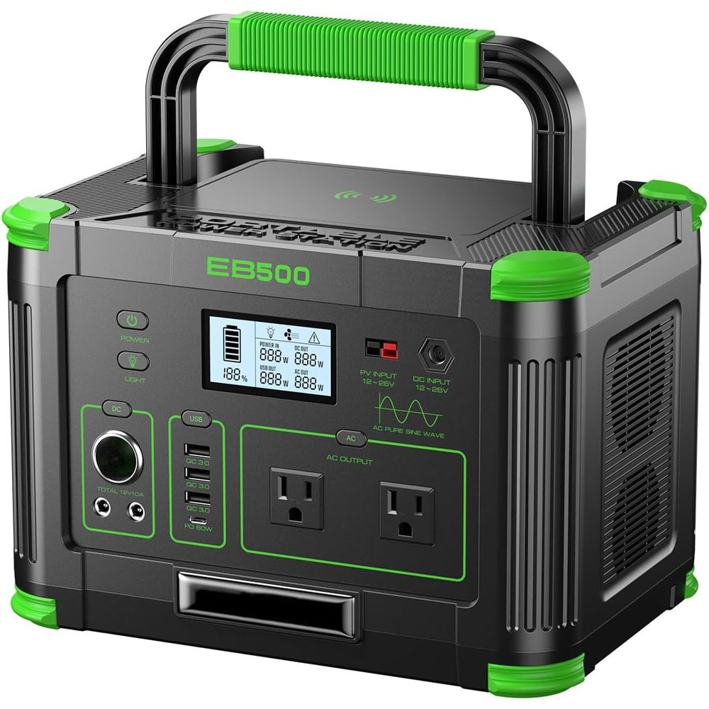 Outdoor Power Outlet - 500W Tragbare Powerstation 519,48Wh Outdoor-Generator Notstromakku