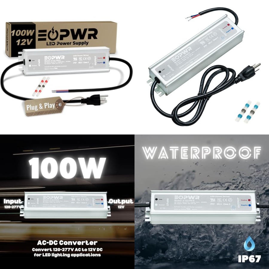 Outdoor Power Adapter - LED-Treiber, wasserdicht, IP67, Netzteil, AC120–277 V