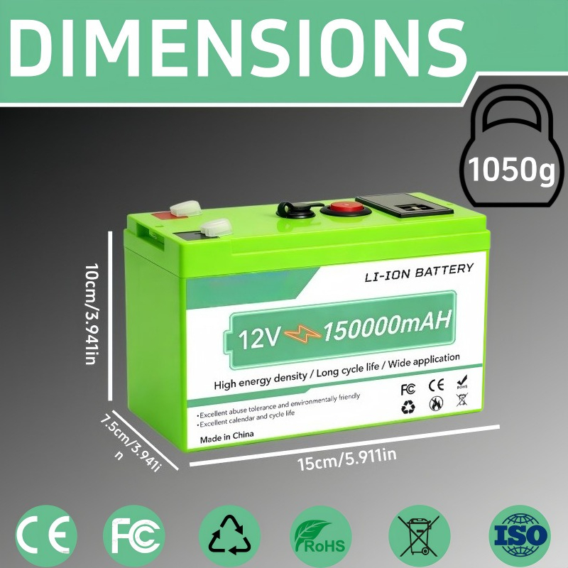 12V 150Ah Lithium-Ionen-Akku,  – Ups Power Supply Outdoor Bewertung und Preis