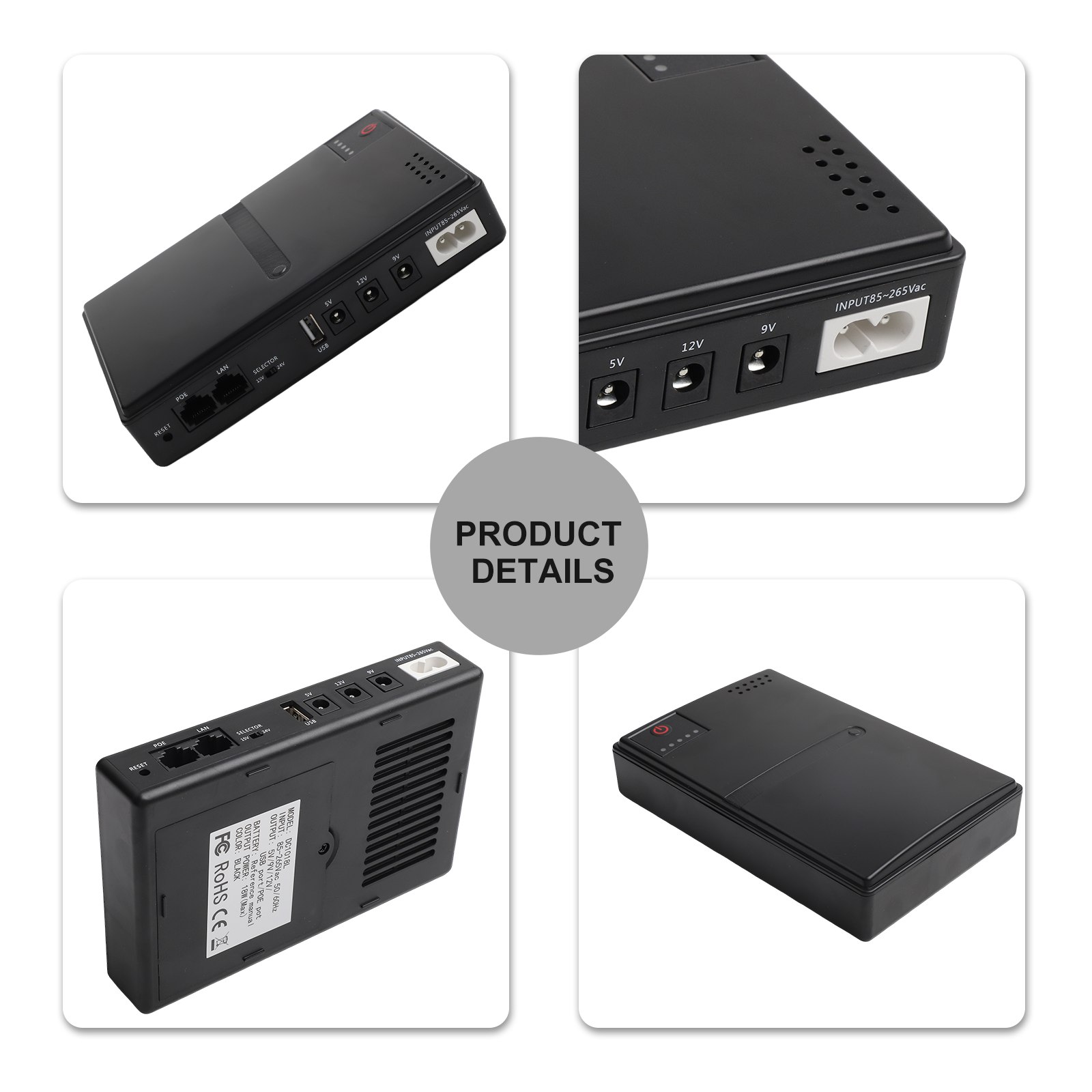 1018L 5V 9V 12V Backup-DC-USV  – Ups Power Supply Outdoor Bewertung und Preis