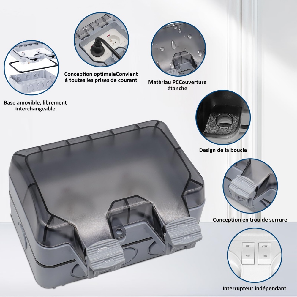EIOMR Frankreich IP66 wetterfe – Outdoor Power Outlet Bewertung und Preis