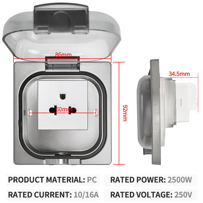 IP65 wasserdichte Außensteckdo – Outdoor Power Socket Bewertung und Preis